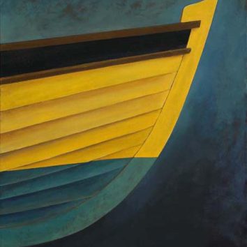 Bow of a Yellow Boat